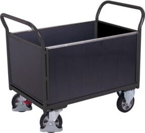 Cordes Vierwandwagen Siebdruckplatte in Anthrazit RAL 7016 - Bild 1