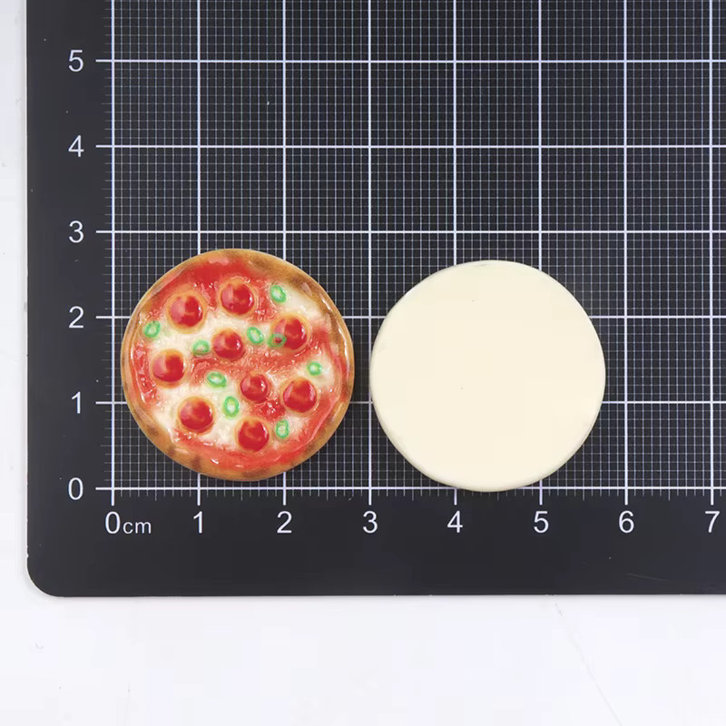 Miniatur-Pizza aus Kunstharz, 10-teiliges Set, Bunt / Mehrfarbig - Bild 3