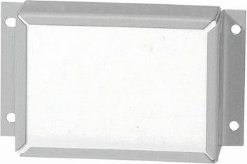 asecos Rohrdurchführung aus Stahlblech für Sicherheitsschränke der Serien Q30, Q90 und S90, lichtgrau, B: 18,2 cm, T: 10,4 cm, H: 4,8 cm - Bild 1