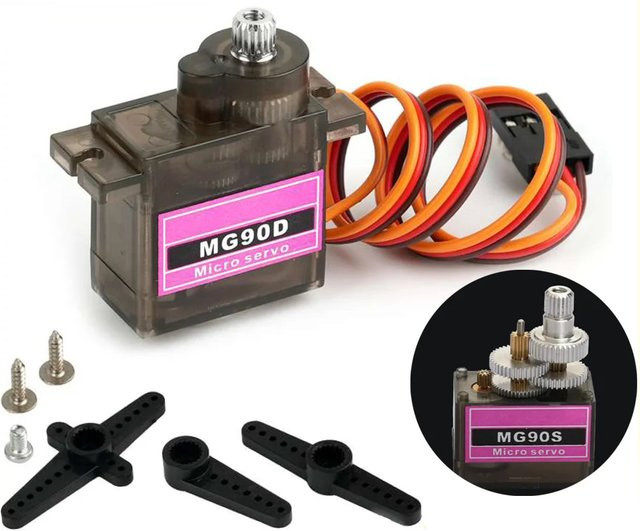 Stemedu MG90D Micro Servo Motor, Vollmetallgetriebe, 1-10 Stück - Bild 1