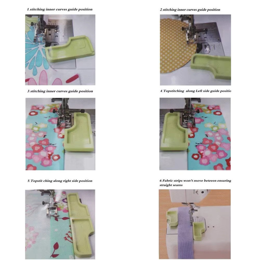 OZXHIXU 6-in-1 Stick Stitch Guide Multifunktionale Nahtführung aus Kunststoff ST-A22 - Bild 3
