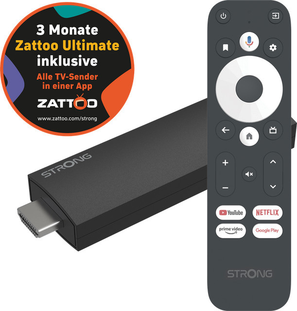 Leap UNA Ultimate Android TV Streaming-Stick in Schwarz mit Wi-Fi, Bluetooth und HDMI - Bild 1