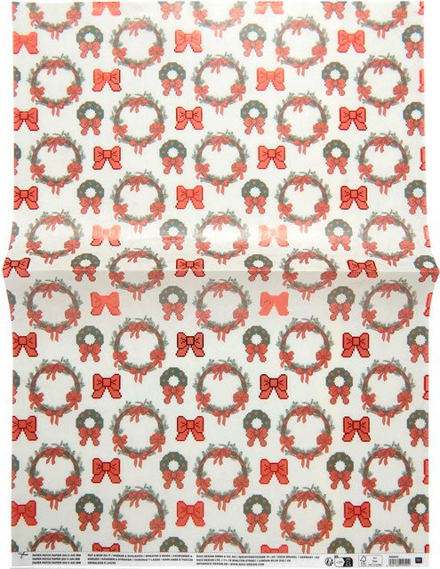 Rico Design Paper Patch Kränze & Schleifen in Rot, Weiß und Grün aus Papier - Bild 1