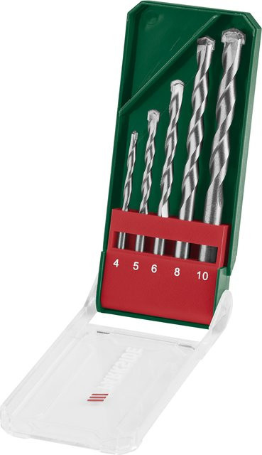Parkside HSS-Steinbohrer-Set aus Stahl in Silber, 5-teilig - Bild 1