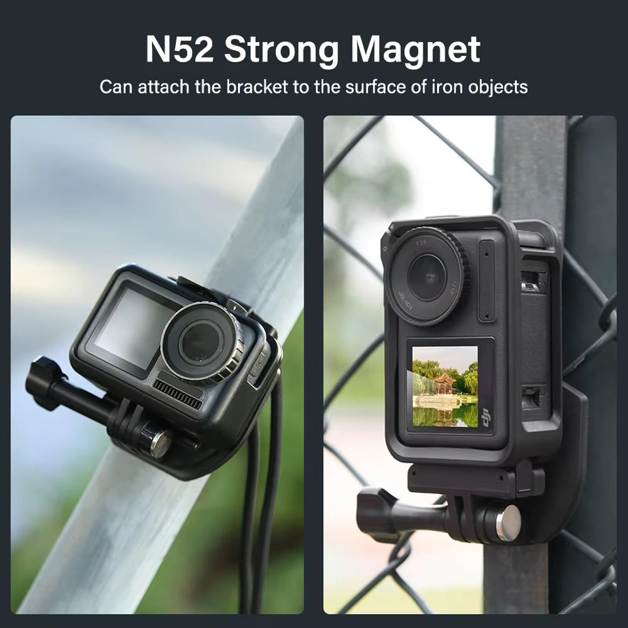 Nephy Go 3S Magnetische Halsband Halterung mit Lanyard Adapter für DJI Osmo 360, Action 5 Pro, GoPro, Tasche 3 und Insta360 X5, Schwarz - Bild 4