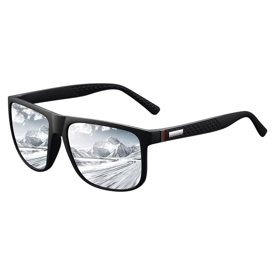 WSZ Sonnenbrille, quadratisch, Vollrand, Kunststoff, schwarz, Unisex - Bild 3