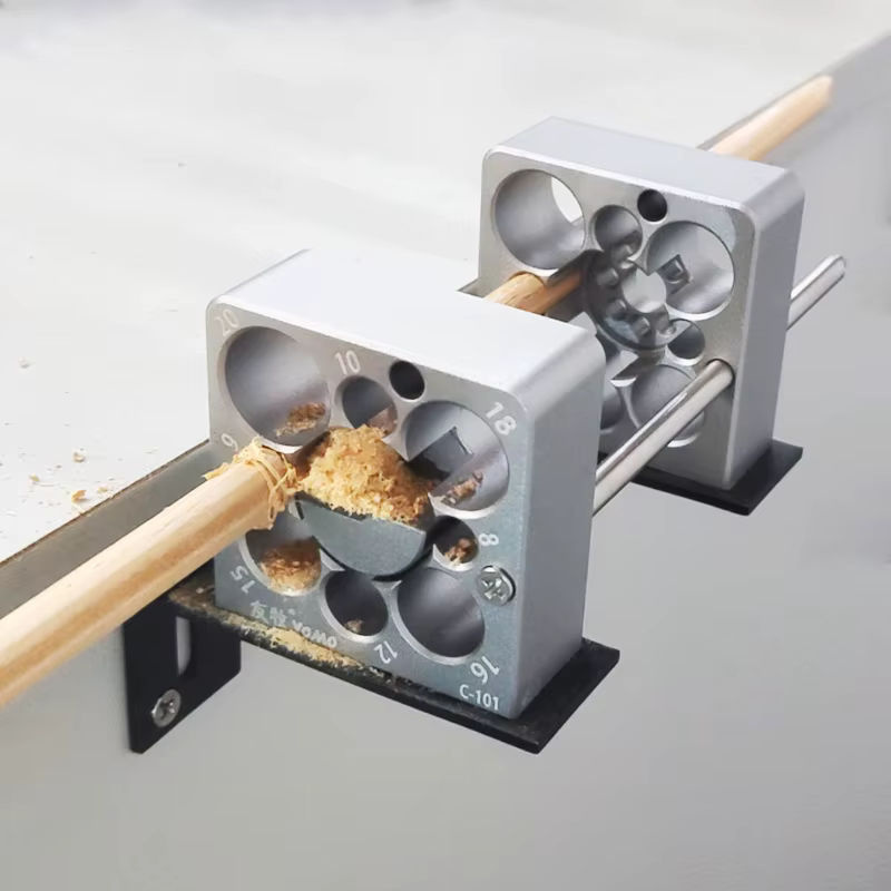 YOMO Dübel Maker Jig Kit für 8mm bis 20mm, Einstellbares Hilfswerkzeug zur Herstellung runder Holzstäbe für die elektrische Bohrmaschine - Bild 5