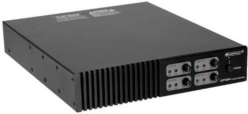 Omnitronic DJP-604 PA Verstärker in Schwarz mit 150W RMS Leistung pro Kanal an 4 Ohm - Bild 1