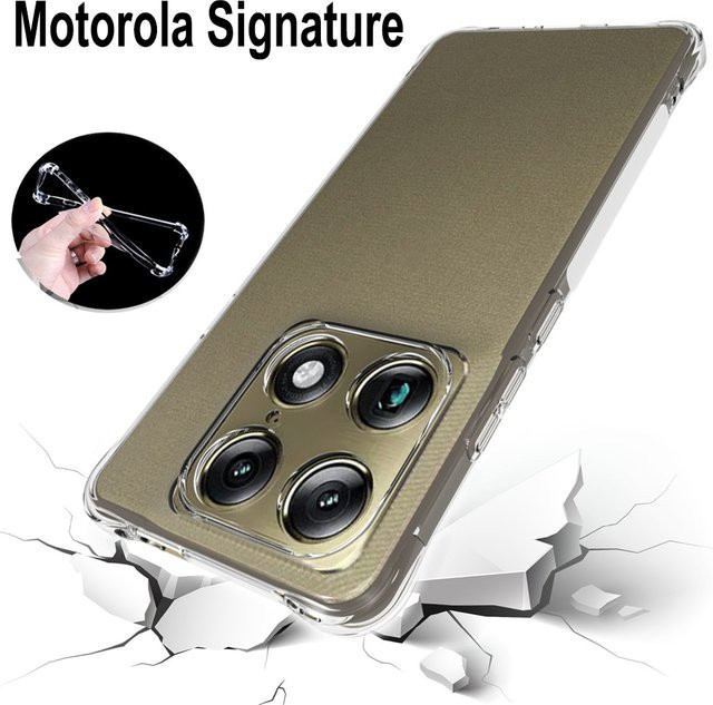 Stoßfeste Silikon TPU Schutzhülle für Motorola Signature 5G XT2603-2 Moto Signature 2026 in Transparent - Bild 1
