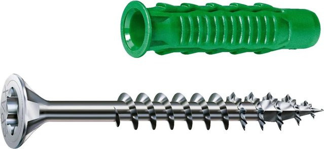 Spax Senkkopf Universalschraube für Holz mit Torx-Antrieb, Farbe: Silber, Durchmesser: 3,5 mm, Länge: 35 mm, 50 Stück - Bild 1