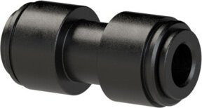 Riegler Gerader Verbinder aus POM in Schwarz für Schlauch-Außendurchmesser 8 mm - Bild 1
