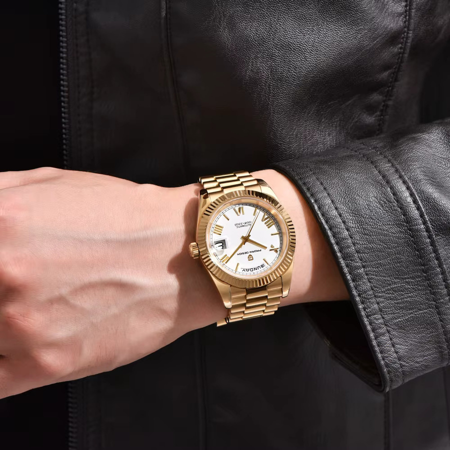 PAGANI DESIGN Armbanduhr, Automatik, Gold, Edelstahl, Herren - Bild 2
