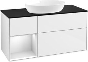 V&B Waschtischunterschrank Finion in Weiß lackiert, Breite: 120 cm, Tiefe: 50,1 cm, Höhe: 50,1 cm - Bild 1