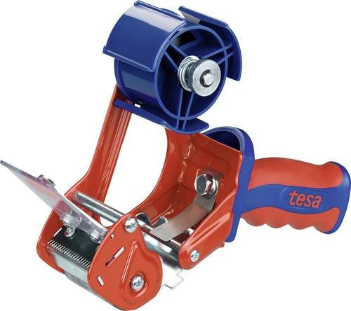tesapack Handabroller TESA ACK® COMFORT 6400 für Verpackungsklebeband bis 50 mm Breite, Rot/Blau - Bild 1
