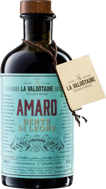 La Valdotaine Amaro Dente Di Leone Likörwein, Italien, 32,6% Vol., 0,7 l - Bild 1