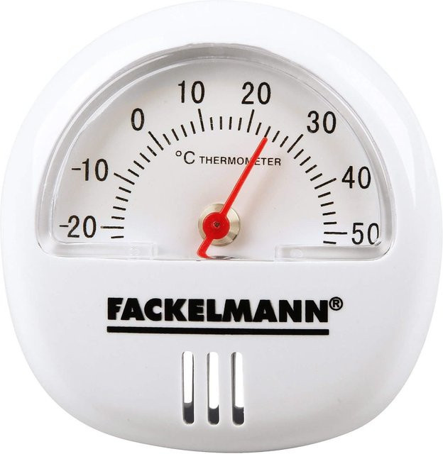 Fackelmann Analoges Thermometer mit Magnet, Weiß - Bild 1