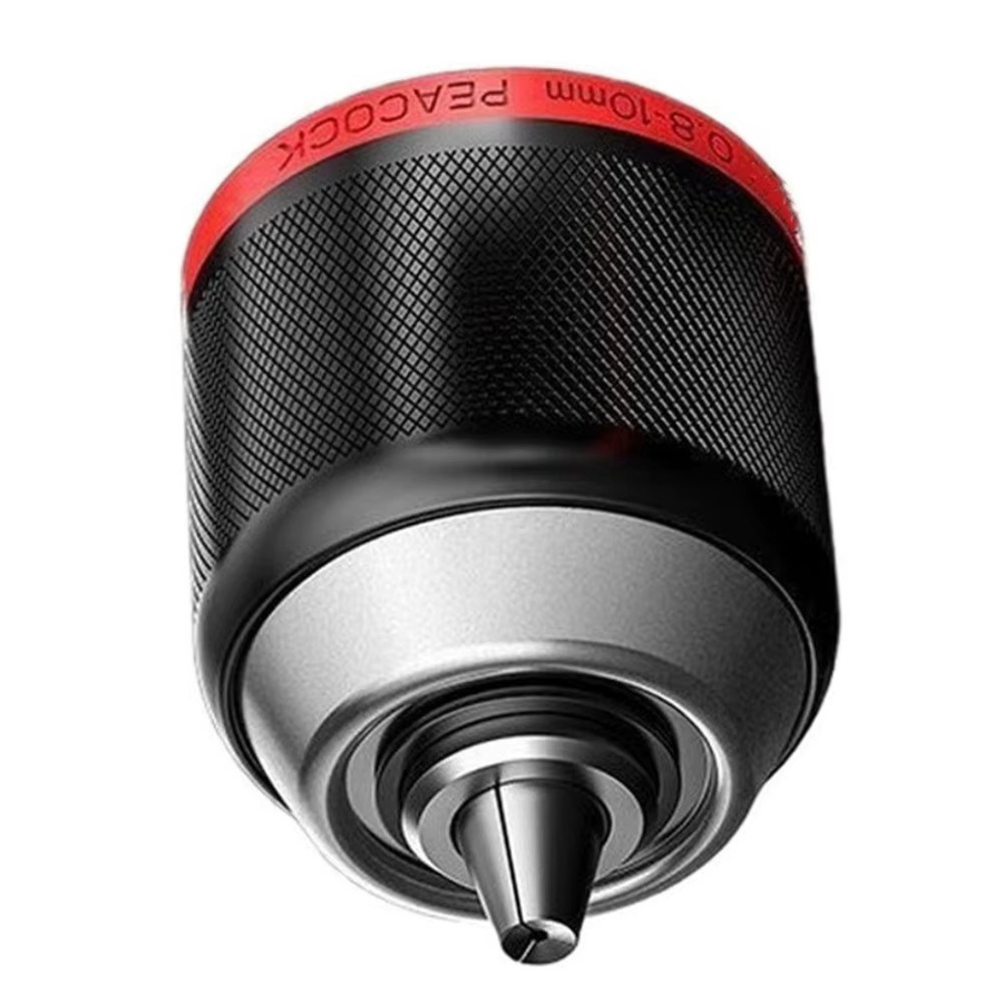 VIBRATITE Schlüsselloses Metallbohrfutter mit selbstsicherndem Mechanismus, Spannbereich 0-10 mm, 3/8 24UNF Gewinde für elektrische Bohrmaschinen - Bild 3