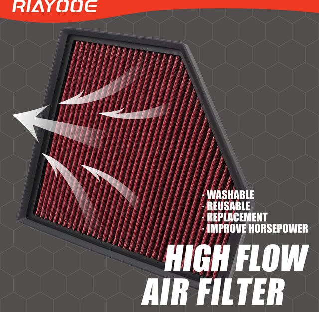 RIAYOOE Sport-Hochleistungs-Kaltluftfilter in Rot für BMW 120i 125i 220i 230i 240i 320i 330i 340i 420i 430i 440i M140i M240i XDrive - Bild 1