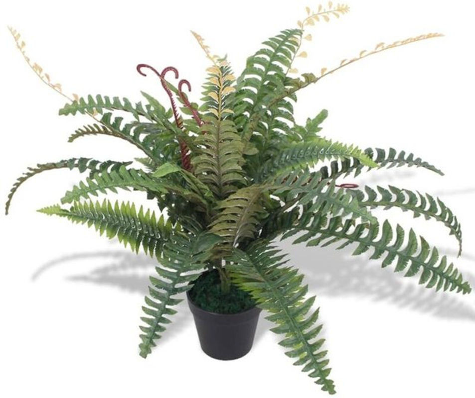 Künstliche Farnpflanze in Grün mit Topf von Vidaxl, Höhe: 60 cm - Bild 1