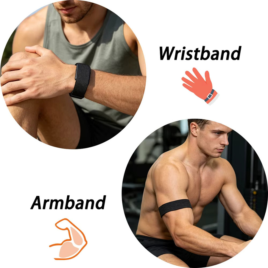Garmin Smartwatch-Armband, Nylon, Kunststoff, Schwarz, Unisex - Bild 6