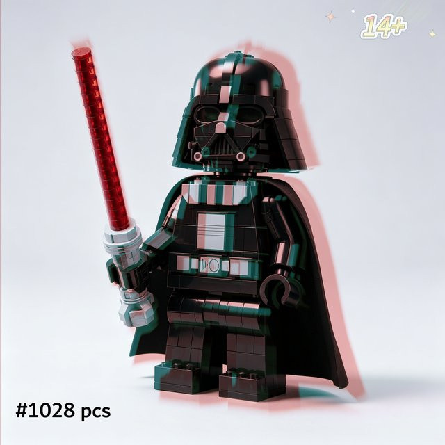 Hot Toys Star Wars Darth Vader, Minifigur, Bausatz, 1028 Teile, ab 14 Jahre - Bild 1