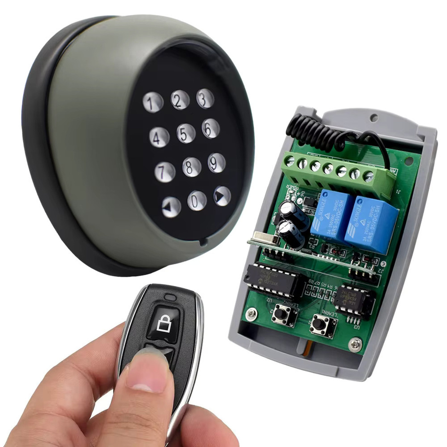 Tuya App Fernbedienung mit Wireless Remote Keypad und 2CH WIFI Empfänger für RF 433MHz Rolling Code Garage Opener - Bild 2
