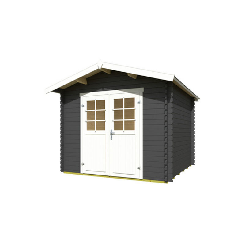 Mr. GARDENER Gartenhaus Australien Plus in Carbongrau/Weiss, B/H/T: 316,8 x 316,8 x 330 cm - Bild 2