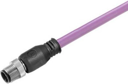 Weidmüller Sensor-Aktor-Datensteckverbinder M12 Stecker gerade 2-polig mit 10,00 m Kabel Länge - Bild 1