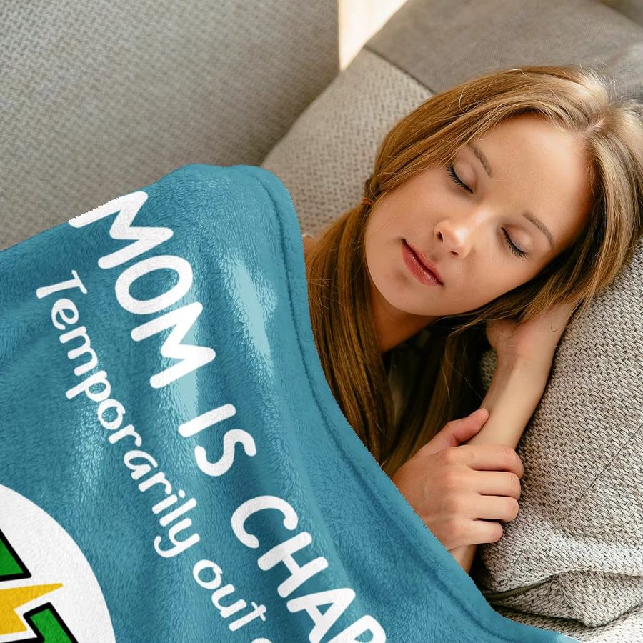 VIKAMA Superweiche Decke Mama ist eine Ladedecke als lustiges Weihnachts- und Geburtstagsgeschenk für neue Mütter - Bild 3