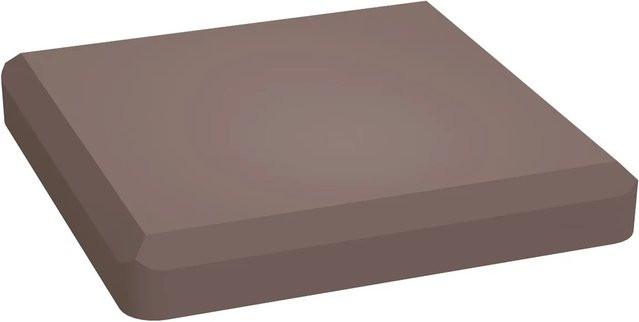 GroJa Steckzaun-Pfostenkappe Solid in Terra, quadratisch aus PVC, B/B: 10 x 10 cm - Bild 1
