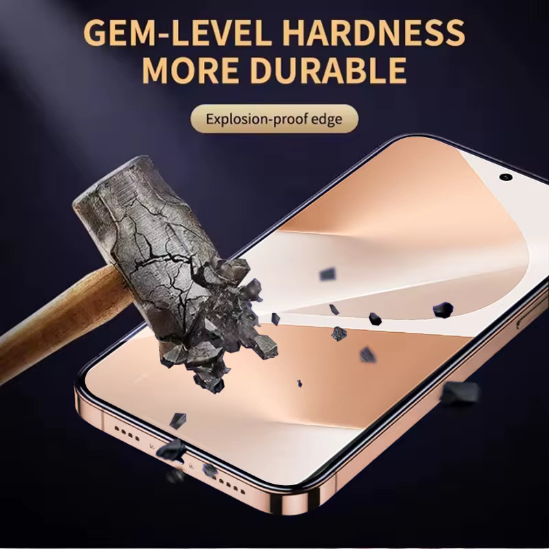 3er-Set Displayschutzfolie aus gehärtetem Glas für Huawei Pura 80, transparent, mit Fingerabdruck-Entsperrschutz und vollständiger Abdeckung - Bild 2