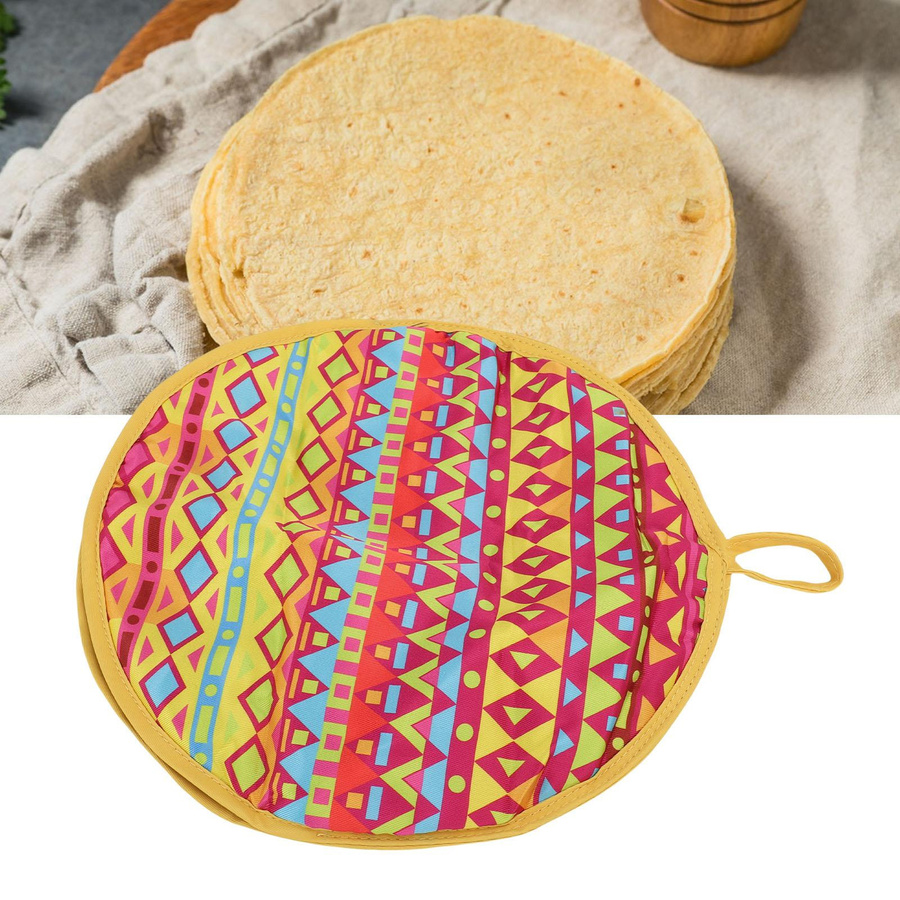 Neoglint Tortilla-Wärmer Beutel aus isoliertem Stoff für Tortillas, Naan und Wraps - Bild 2