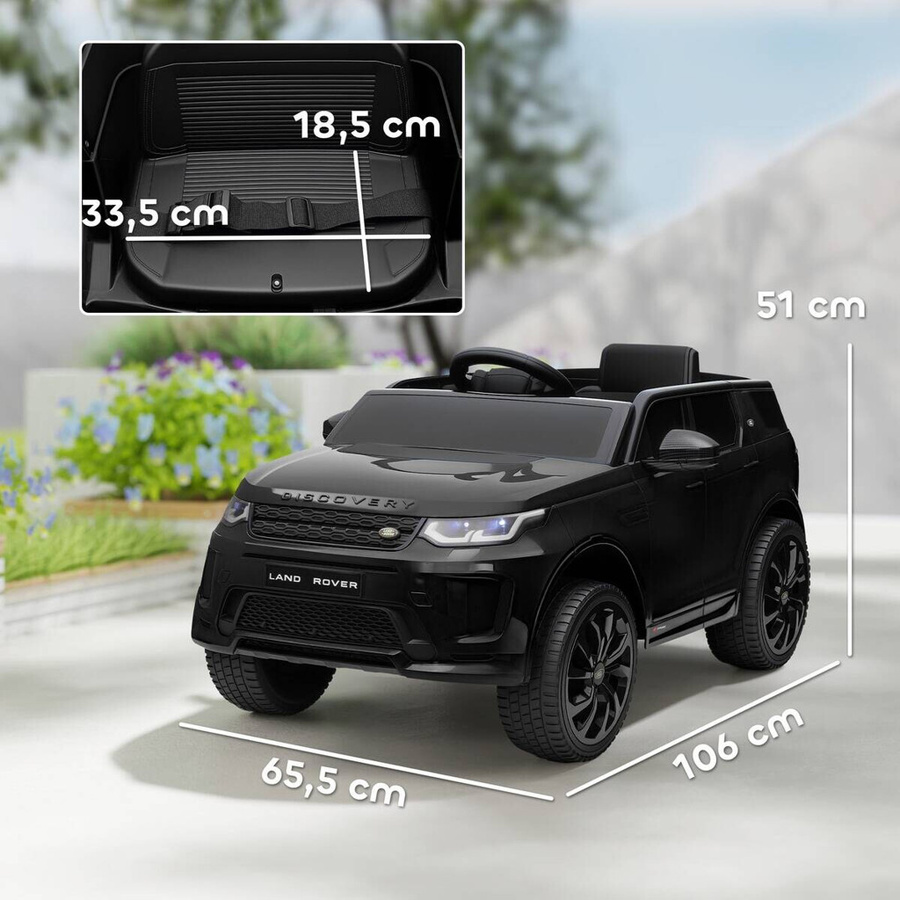 AIYAPLAY Land Rover Discovery Sport Kinder-Elektroauto Schwarz 3-6 Jahre - Bild 5
