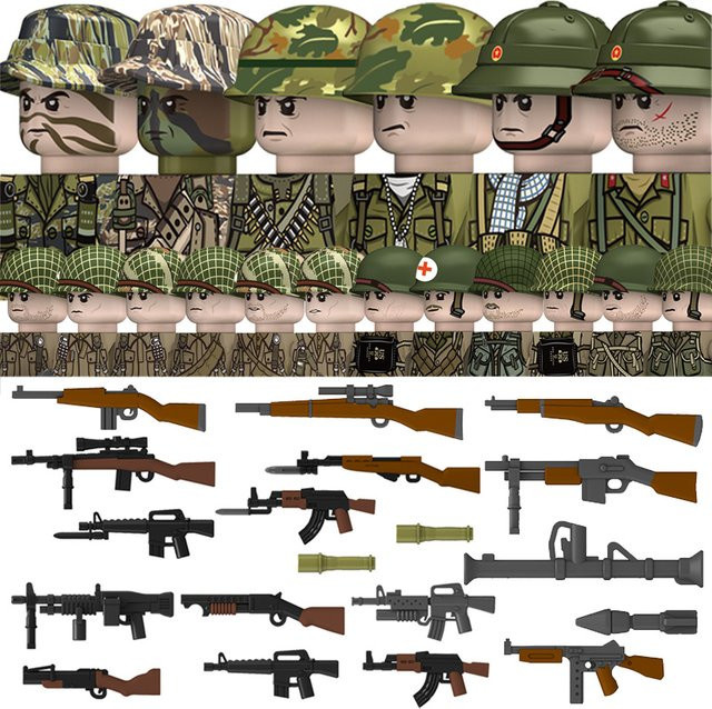Semalam WW2 Militär-Soldaten-Figuren Bausteine, Soldaten, Kunststoff - Bild 1