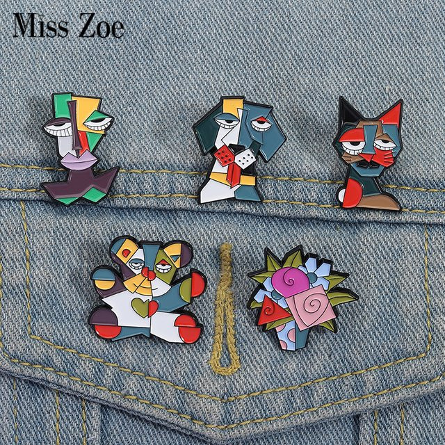 Miss Zoe Anstecknadel Katze, Emaille, Bunt - Bild 1