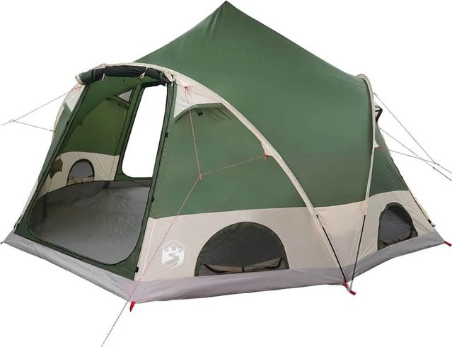 vidaXL Kuppelzelt mit Dach und Speicher in Grün, B/T/H: 505 x 450 x 248 cm - Bild 1