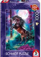 Schmidt Spiele Puzzle Einhorn bei Vollmond 1000 Teile - Bild 1