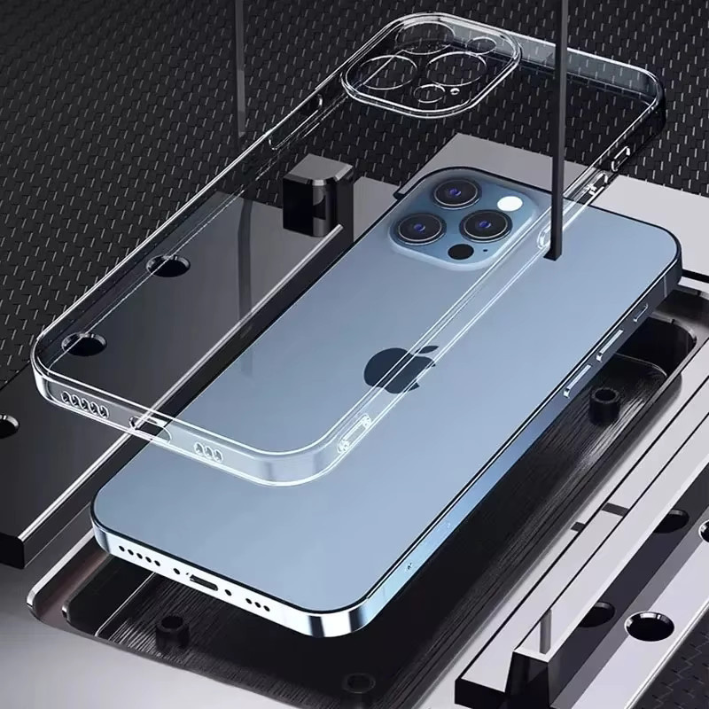 Transparente Silikon Handyhülle aus weichem TPU für iPhone 11 12 13 14 15 16 Pro Max Plus Mini - Bild 6