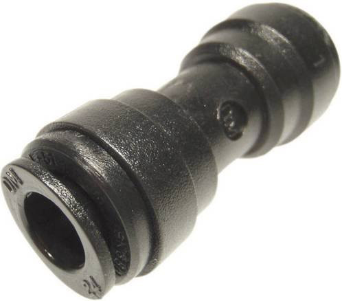 DM-Fit Gerade-Verbinder AUC0606M für Rohr-Ø 6mm in Schwarz - Bild 1