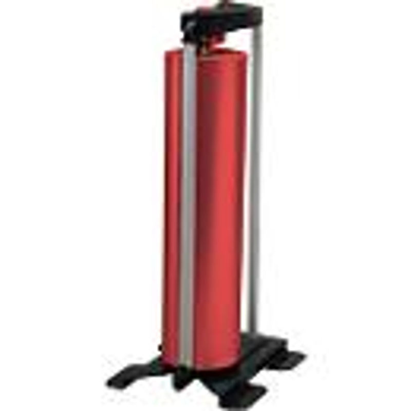 Rocholz Senkrechtabroller Vario 145 in Rot und Mattschwarz, B/T/H: 243 x 290 x 610 mm, für Rollen bis 500 mm Breite und Ø 240 mm - Bild 2