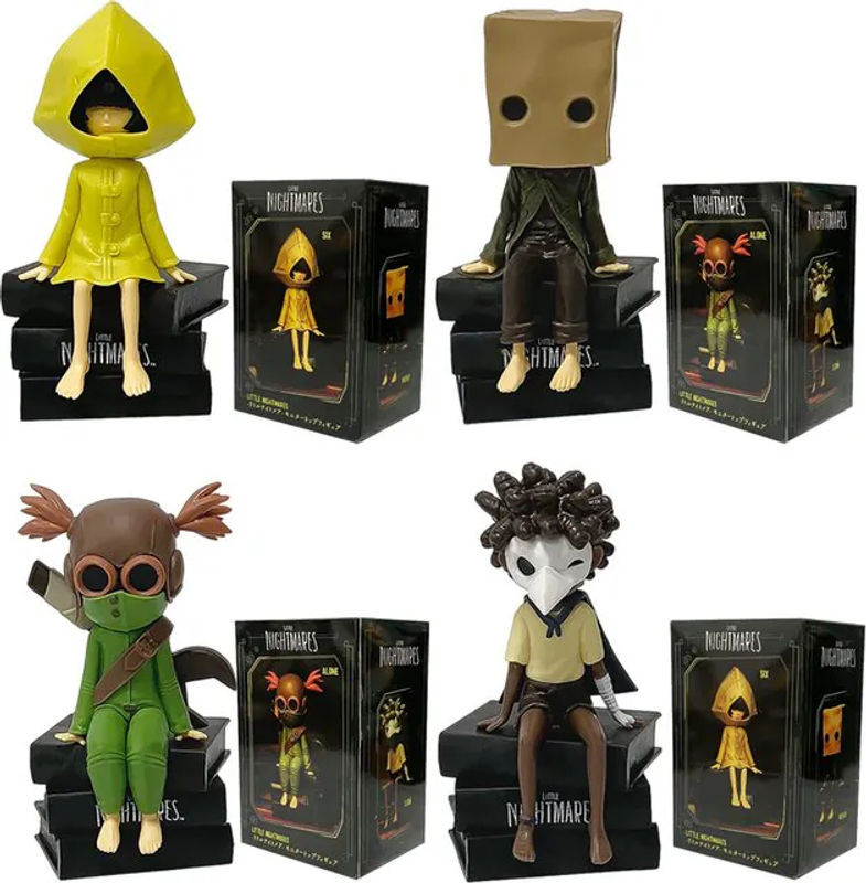 Bandai Little Nightmares Monitor Top Figuren Set vol.1-2 mit Mono, Six und Low in Mehrfarbig - Bild 1
