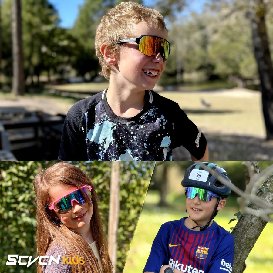 SCVCN Sportsonnenbrille Kinder, Vollrand, Kunststoff - Bild 3