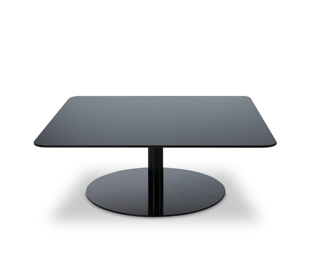 Tom Dixon Flash Tisch Viereckig in Schwarz und Silber mit Glas und Metall - Bild 2