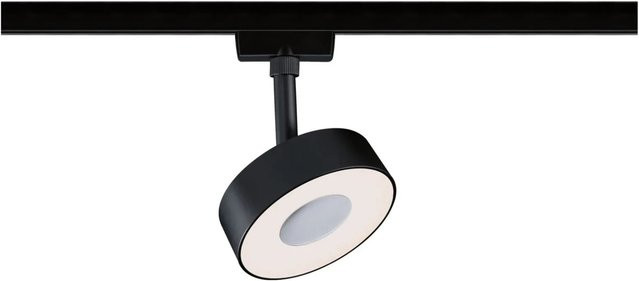 Paulmann URail LED Schienenspot Circle, Schwarz Matt, 5W, 160lm, 3000K Warmweiß - Bild 1