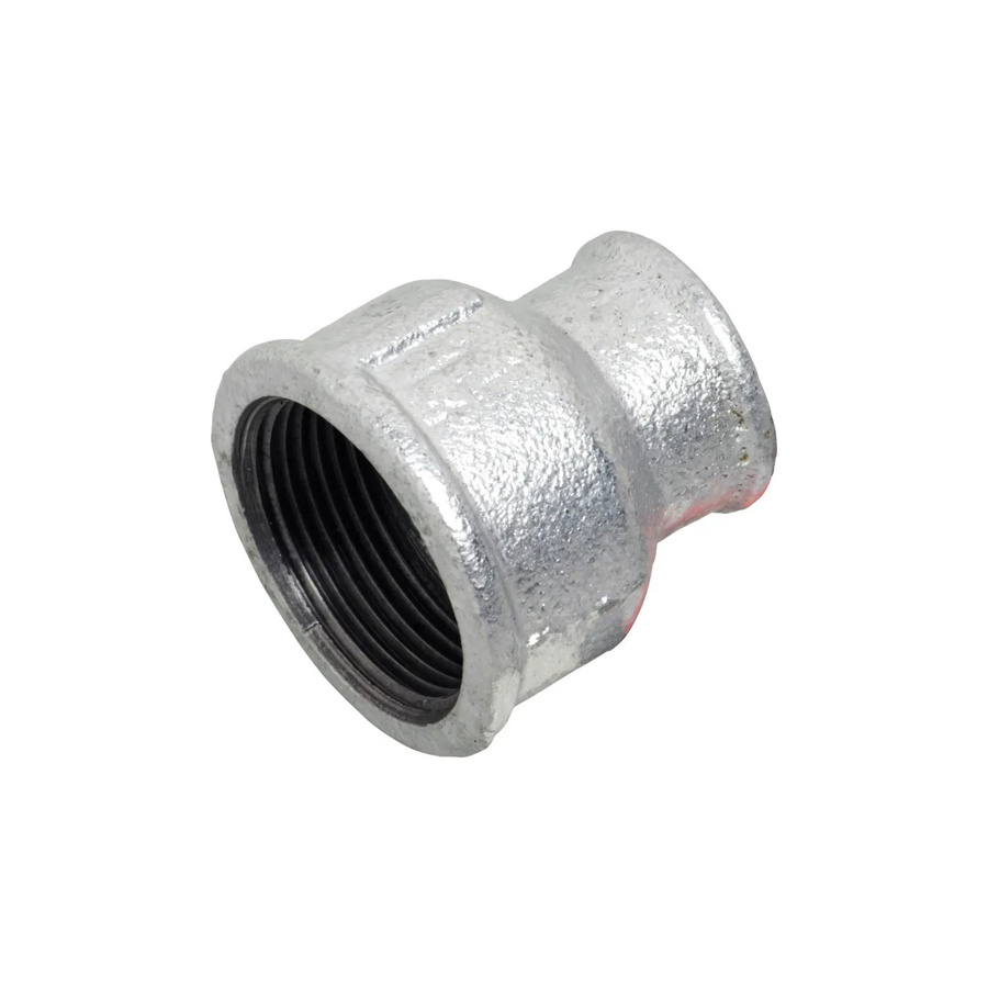 LUX-TOOLS Reduziernippel aus verzinktem Kunststoff in Silber, IG 24,1 mm (Rp 3/4) x 38,9 mm (Rp 1 1/4) - Bild 2