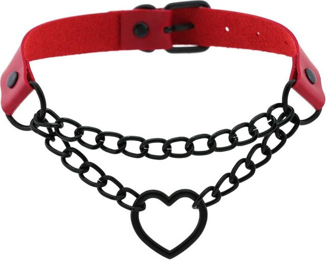 YIRAN Halskette, Leder, Schwarz, Damen, Punk - Bild 1
