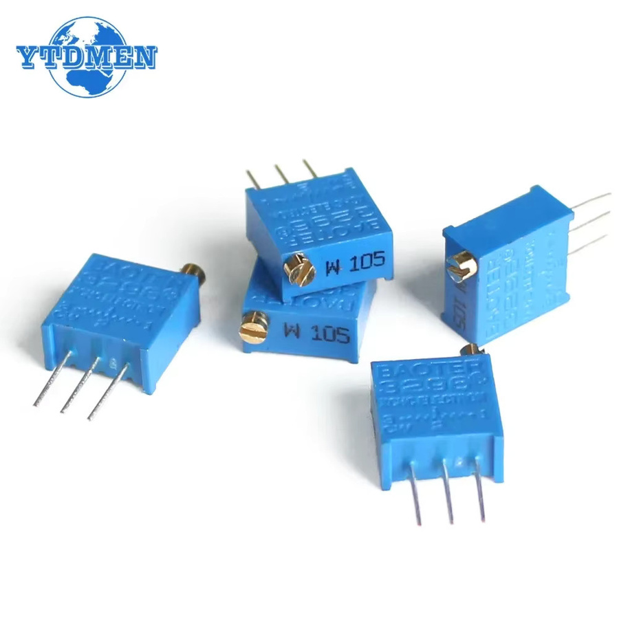 YTDMEN 10er Set 3296W Trimmer Potentiometer Set mit variablen Widerständen in Blau - Bild 2