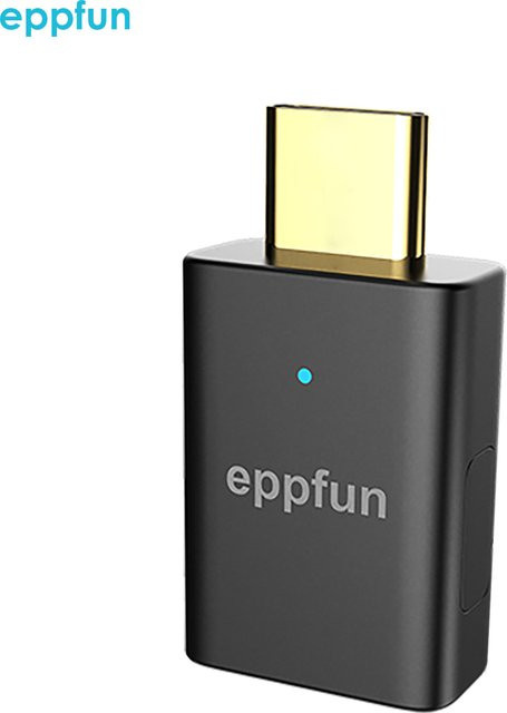 Eppfun LE Audio LC3 Bluetooth 5.3 Audio-Sender mit Auracast und AptX-LL/HD, USB-C kabelloser Stereo-Musikadapter in Schwarz für PC, TV und PS4 - Bild 1