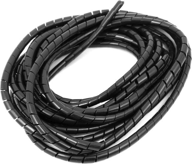 Flexibles Spiralkabel-Management Organizer Set in Schwarz für Büro und Kabelmanagement - Bild 1