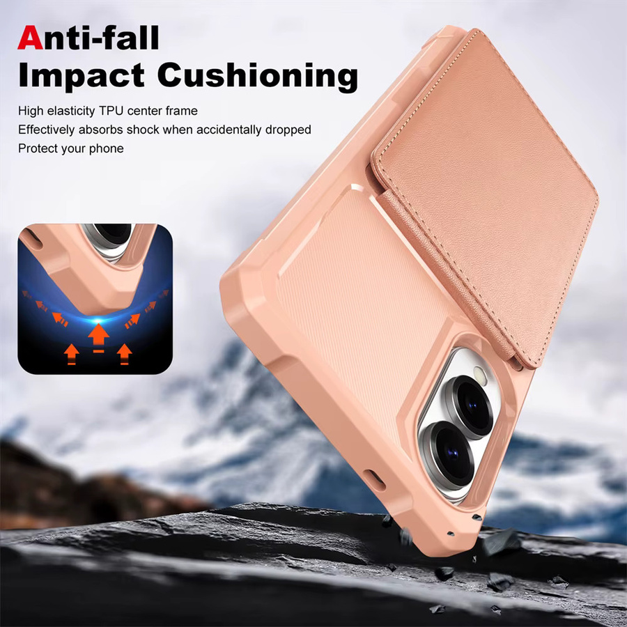 szHAIyu Brieftasche Handyhülle mit Kartenhalter für Samsung Galaxy S25 S24 FE S23 Ultra S22 S21 Plus A56 A35 A25 A15 5G in Schwarz - Bild 3